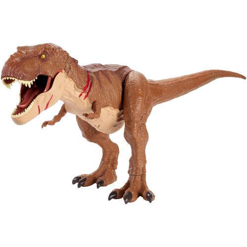  Jurassic World Battle Damage Roarin Super Colossal Tyrannosaurus Rex