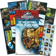 Jurassic World 34 Classroom Valentines Cards with Stickers