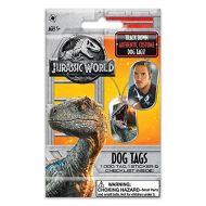 Jurassic World 97629520040 2018 Fallen Kingdom Dino Track Down Authentic Costume Dog Tags One Sticker and Checklist Inside, Jurassic Park Toys, Owen Grady (Chris Pratt) and Velocir