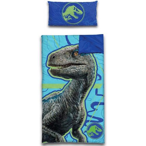  [아마존베스트]Jurassic World Kids Jurassic World Slumber Bag Pillow 2 Piece Set