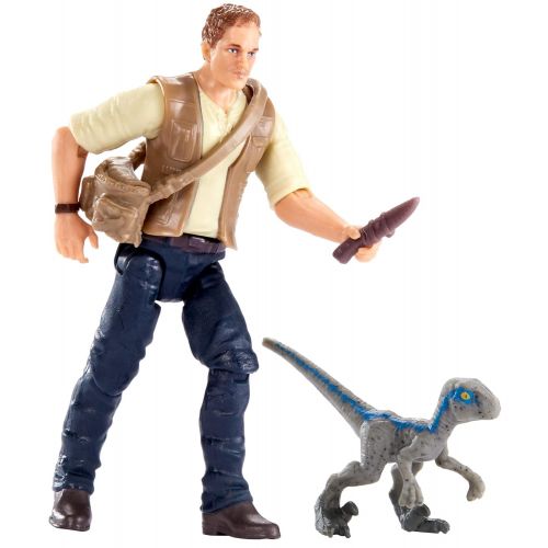  Jurassic World Toys Jurassic World Basic Figure Owen & Baby Blue Figure