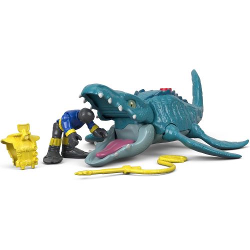  Fisher-Price Imaginext Jurassic World, Mosasaurus & Diver