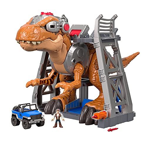 디즈니 Fisher-Price Imaginext Jurassic World T. Rex Dinosaur Playset [Amazon Exclusive]