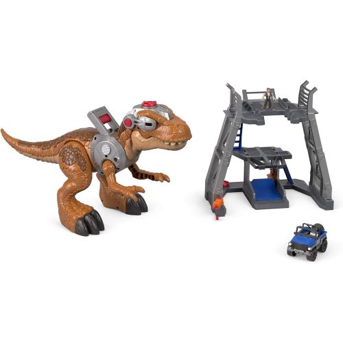 디즈니 Fisher-Price Imaginext Jurassic World T. Rex Dinosaur Playset [Amazon Exclusive]