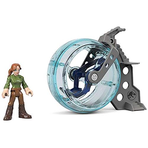 디즈니 Fisher-Price Imaginext Jurassic World, Claire & Gyrosphere