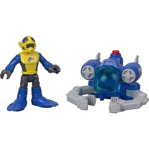 디즈니 Fisher-Price Imaginext Jurassic World, Claire & Gyrosphere