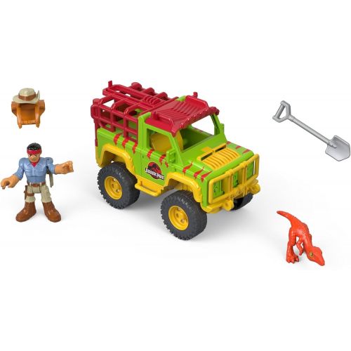  Fisher-Price Imaginext Jurassic World, Dr. Grant & 4x4