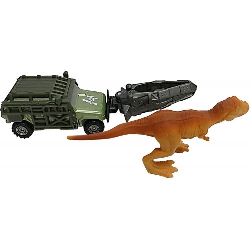 디즈니 MATCHBOX JURASSIC WORLD DINO TRANSPORTERS TYRANNO-HAULER Vehicle and figure