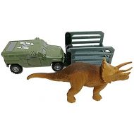 MATCHBOX JURASSIC WORLD DINO TRANSPORTERS TRICERA-TRACKER Vehicle and figure