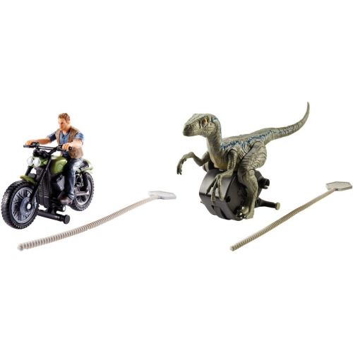 디즈니 Jurassic World Toys JURASSIC WORLD RIP-RUN DINOS Velociraptor Blue