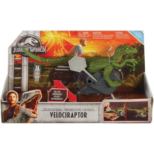 디즈니 Jurassic World Toys JURASSIC WORLD RIP-RUN DINOS Velociraptor Blue