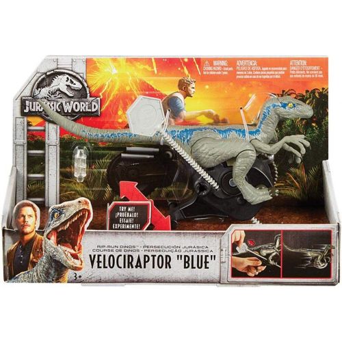 디즈니 Jurassic World Toys JURASSIC WORLD RIP-RUN DINOS Velociraptor Blue