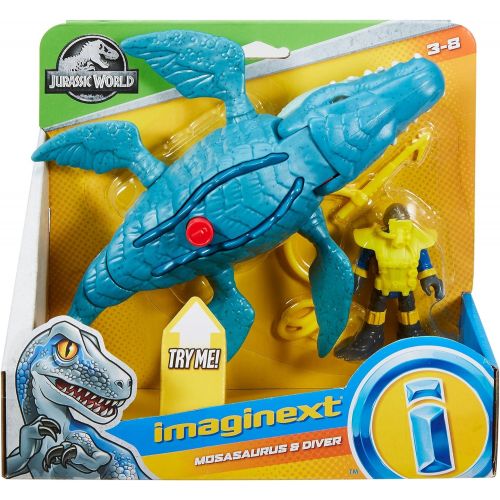  Fisher-Price Imaginext Jurassic World, Mosasaurus & Diver