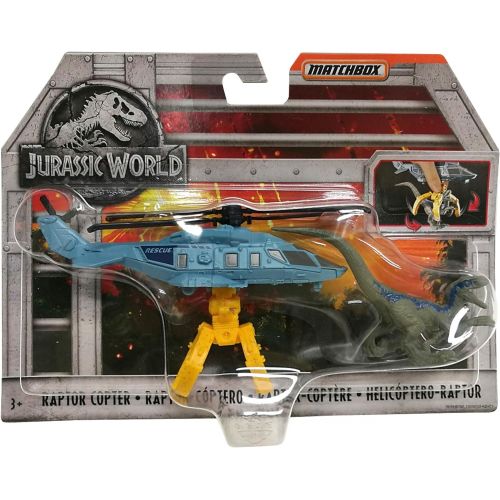 디즈니 MATCHBOX JURASSIC WORLD DINO TRANSPORTERS Raptor Copter