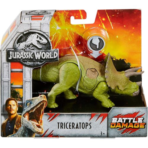  Jurassic World Toys Jurassic World Battle Damage Triceratops