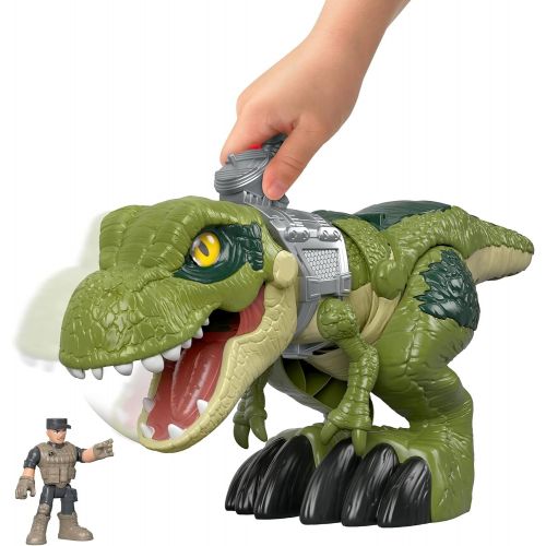 디즈니 Fisher-Price Imaginext Jurassic World Mega Mouth T.rex, Multicolor (GBN14)