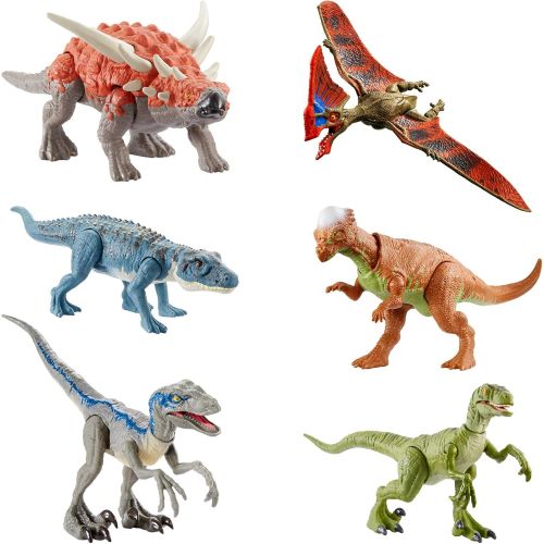 디즈니 Jurassic World Toys Jurassic World Savage Strike Velociraptor Blue