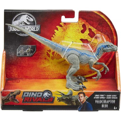 디즈니 Jurassic World Toys Jurassic World Savage Strike Velociraptor Blue