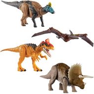 Jurassic World Toys Jurassic World Sound Strike Dinosaur Action Figure, Triceratops