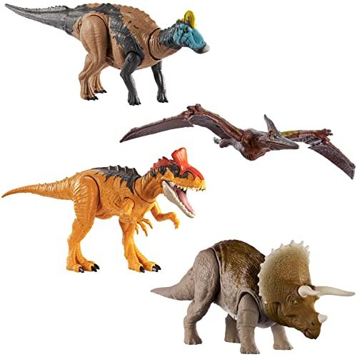  Jurassic World Toys Jurassic World Sound Strike Dinosaur Action Figure, Triceratops