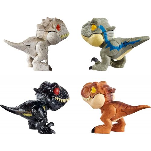 디즈니 Jurassic World Toys Jurassic World Snap Squad 4-Pack Pack 1