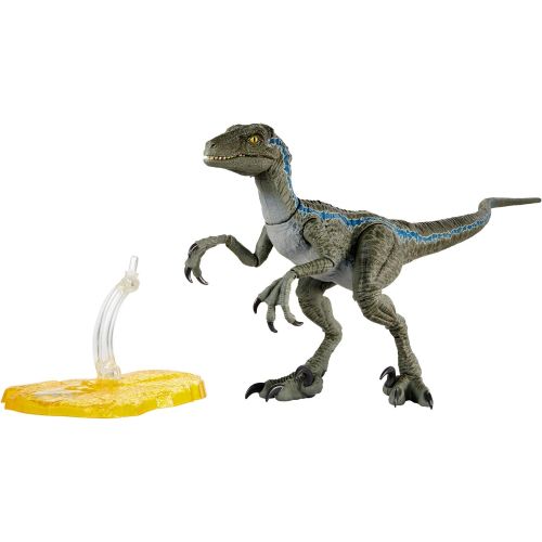  Jurassic World Toys World Velociraptor Blue Action Figure, Multi, Model:GJN93