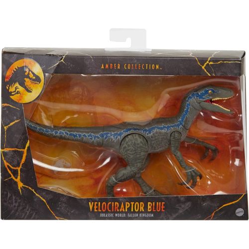  Jurassic World Toys World Velociraptor Blue Action Figure, Multi, Model:GJN93