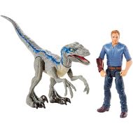 Jurassic World Toys JURASSIC WORLD STORY PACK Velociraptor Blue & Owen