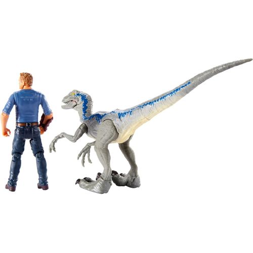  Jurassic World Toys JURASSIC WORLD STORY PACK Velociraptor Blue & Owen