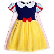 Jurebecia Snow White Costume for Girls Princess Dress up Halloween Party Dresses 1-12 Years