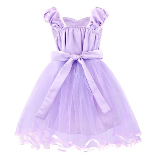  Jurebecia Mermaid Rapunzel Unicorn Costume for Girls Princess Dress Up for Kids Halloween Party Cosplay 1-12 Years