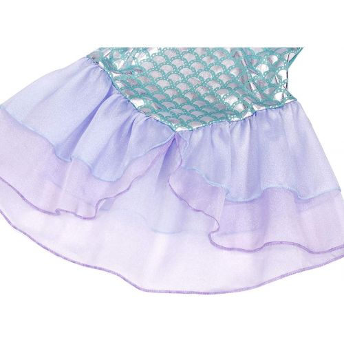  Jurebecia Little Girls Mermaid Costume Kids Princess Dress Up Fancy Theme Birthday Party Outfits Role Play 3 10 Years