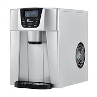 [아마존베스트]Juskys Ice Cube Maker PIM200L with Direct Dispenser and Cold Water Dispenser - 2 Ice Cube Sizes & Timer Function - Electric Ice Cube Maker