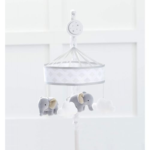  Just Born Dream Musical Mobile, Grey Elephant, Clouds, One Size