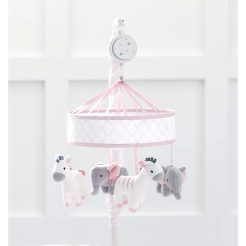  Just Born Dream Musical Mobile, Pink, Grey Giraffe, Elephant, One Size