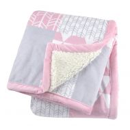 Just Born 2-Ply Suede Plush Blanket, Pink, One Size