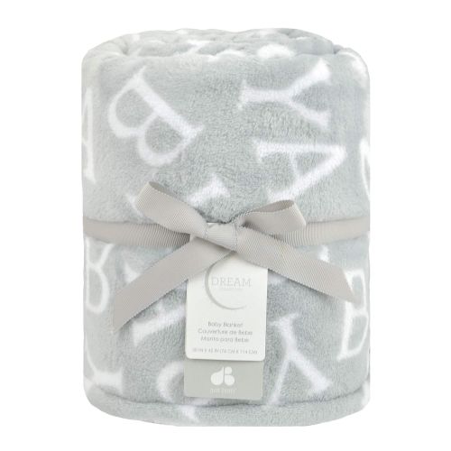  Just Born Dream 2-Ply Super Soft Blanket, Grey, One Size