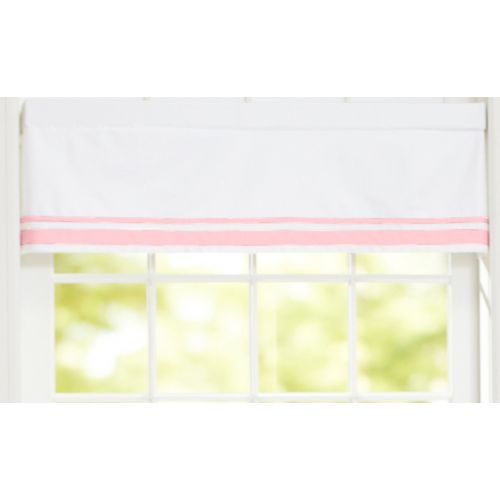  Just Born Window Valance, Pink/White