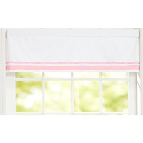  Just Born Window Valance, Pink/White