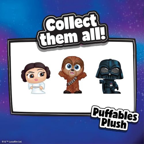  Just Play Star Wars™ Doorables Puffables Plush ? Star Wars: A New Hope™, 10-inch Squishy Plush Featuring Glitter Eyes, Styles May Vary, Kids Toys for Ages 3 Up