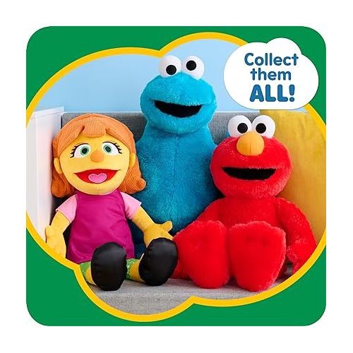  SESAME STREET Just Play Big Hugs 18-inch Large Plush Elmo Doll, Soft and Cuddly, Red, Pretend Play, Kids Toys for Ages 18 Month