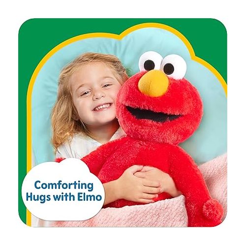  SESAME STREET Just Play Big Hugs 18-inch Large Plush Elmo Doll, Soft and Cuddly, Red, Pretend Play, Kids Toys for Ages 18 Month