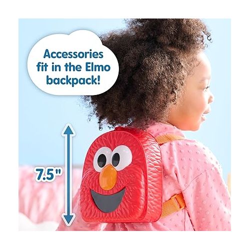  Just Play Sesame Street Have A Sesame Day 7-Piece Bag Set, Dress Up and Pretend Play, Officially Licensed Kids Toys for Ages 2 Up