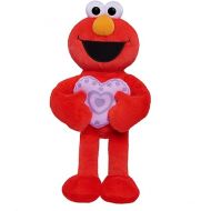 Just Play Sesame Street Sweet Love 15-inch Large Plush Elmo Stuffed Animal, Red, Soft Plushie, Kids Toys for Ages 18 Month