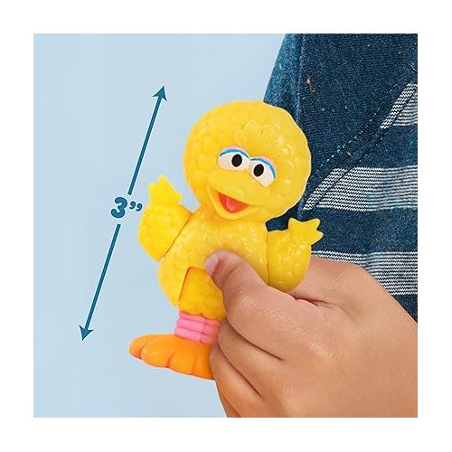  Sesame Street Neighborhood Friends, 7-piece Poseable Figurines, Kids Toys for Ages 2 Up by Just Play