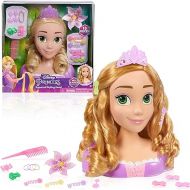 Disney Princess Rapunzel Styling Head, 18-pieces, Pretend Play, Officially Licensed Kids Toys for Ages 3 Up by Just Play