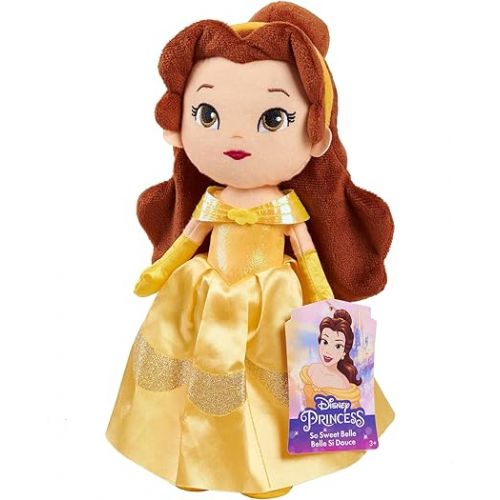  Disney Princess So Sweet 12-Inch Plush Belle in Yellow Dress, Beauty and the Beast