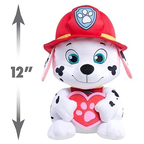  Just Play Paw Patrol Lots of Love Marshall Large Plush Stuffed Animal, 12-inches, Kids Toys for Ages 3 Up