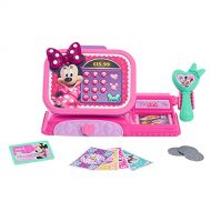 Disney Junior Minnie Mouse Bowtique Cash Register with Realistic Sounds, Pretend Play Money and Scanner, by Just Play