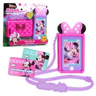 Disney Junior Minnie Mouse Chat with Me Cell Phone Set, Lights and Realistic Sounds, Includes Strap to Wear Like a Purse, by Just Play